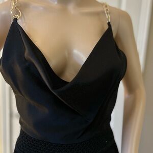 Alice + Olivia Black Wide Leg Jumpsuit